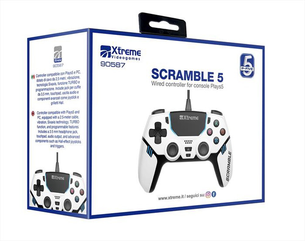 Immagine del prodotto XTREME - PAD SCRAMBLE WIRED PLAYS 5 90587-bianco