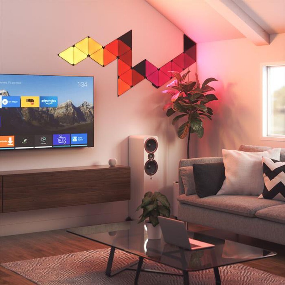 "NANOLEAF - Lampada a sospensione SHAPES TRIANGLES (3 AGG)-BLACK"