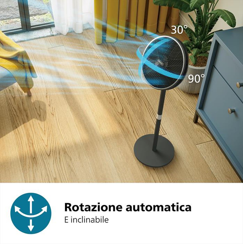 "PHILIPS - Ventilatore a piantana SERIES 3000 CX3550/01-Nero"