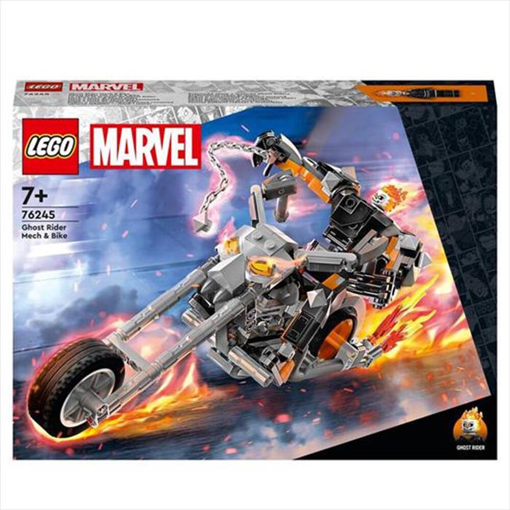 "LEGO - MARVEL MECH E MOTO DI GHOST RIDER - 76245-Multicolore"