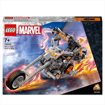 LEGO - MARVEL MECH E MOTO DI GHOST RIDER - 76245-Multicolore