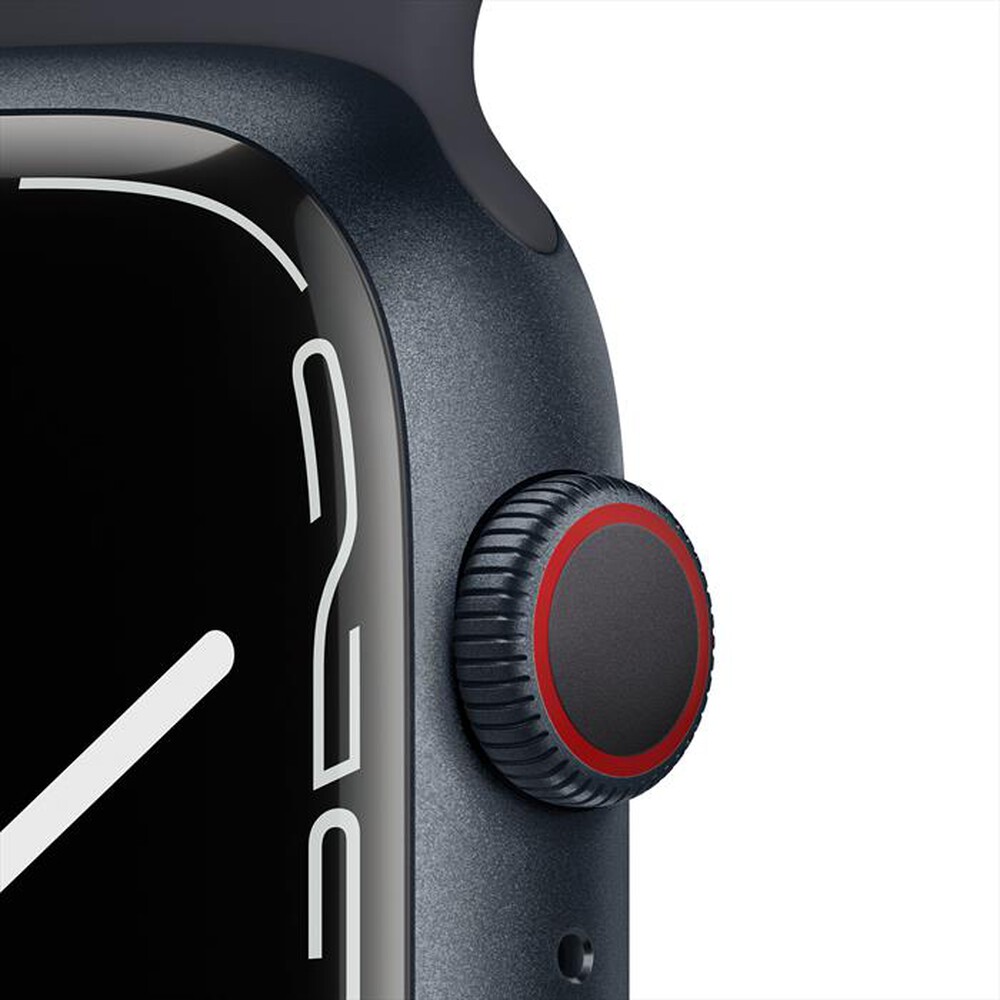 "APPLE - Watch Series 7 GPS+Cellular 45mm Alluminio-Cinturino Sport Mezzanotte"