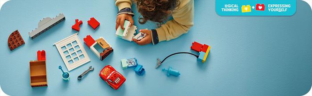 "LEGO - LA VISITA DI MCQUEEN ALLOFFICINA DI DOC-,"