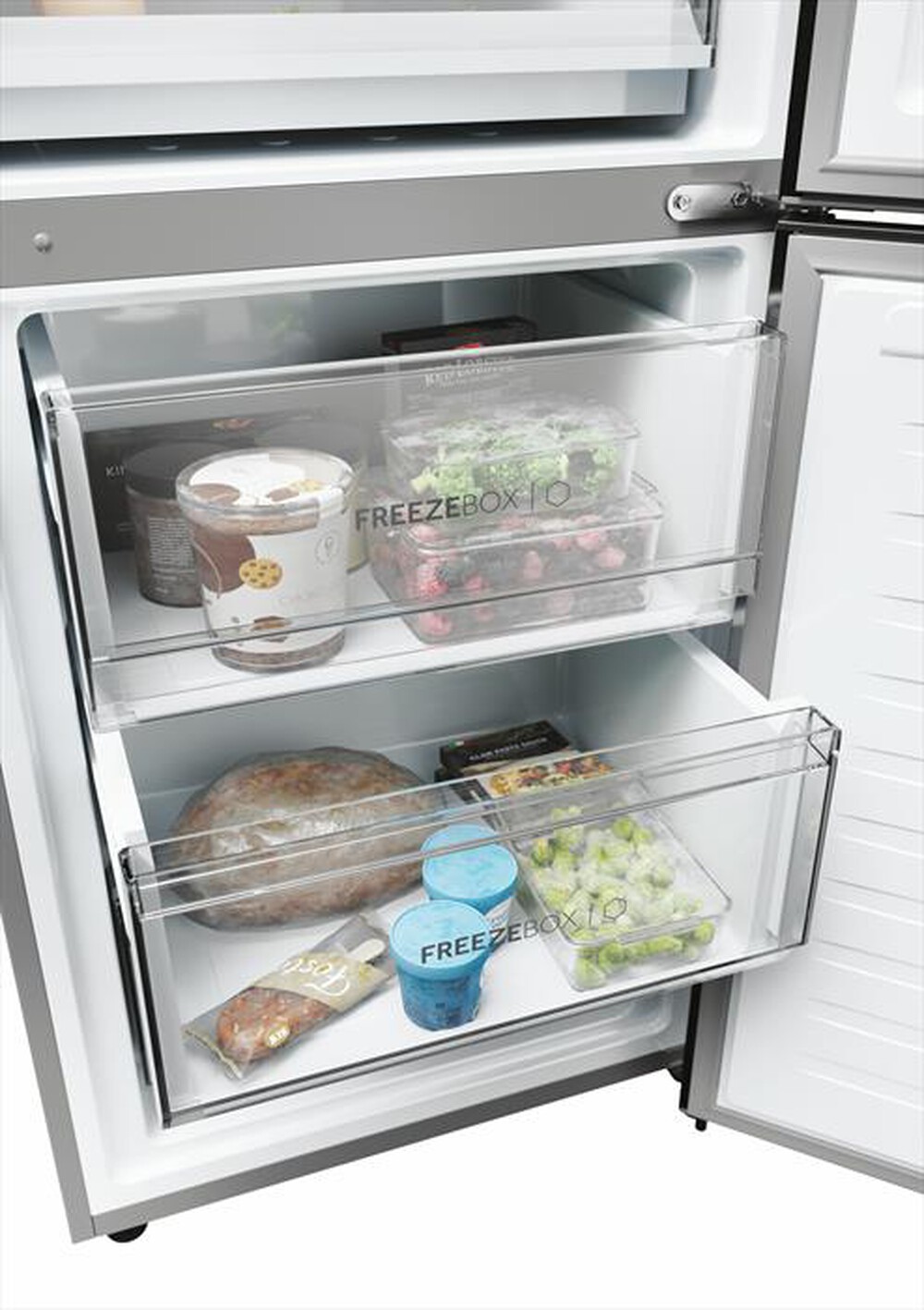 "HAIER - Frigorifero combinato HDPW3620DNPD Classe D 406 lt-Acciaio inossidabile"