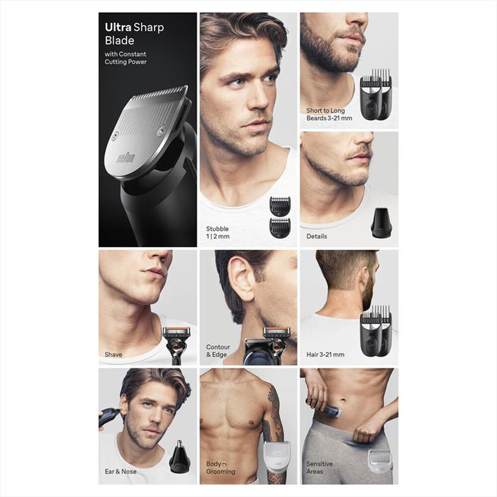 Immagine del prodotto BRAUN - Regolabarba SERIES 7 MGK7421-Black / Deep Blue