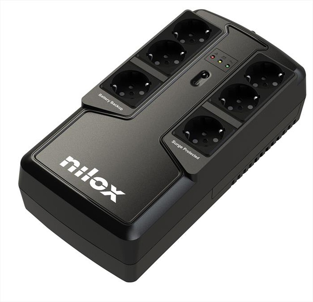 "NILOX - Unità UPS - OFFICE PREMIUM LI 850 VA-Nero"