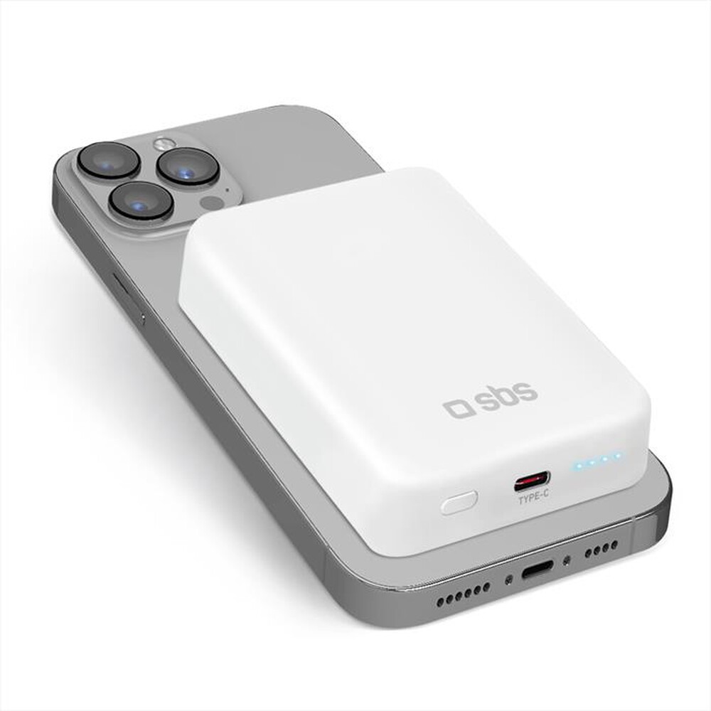 "SBS - Powerbank TEBB10000MAG1CW-Bianco"