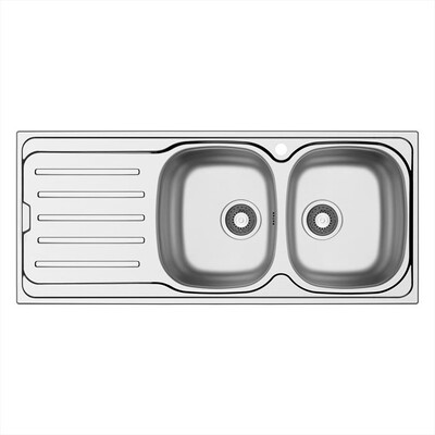 GLEM GAS - Lavello 2 vasche MET162DX-Inox