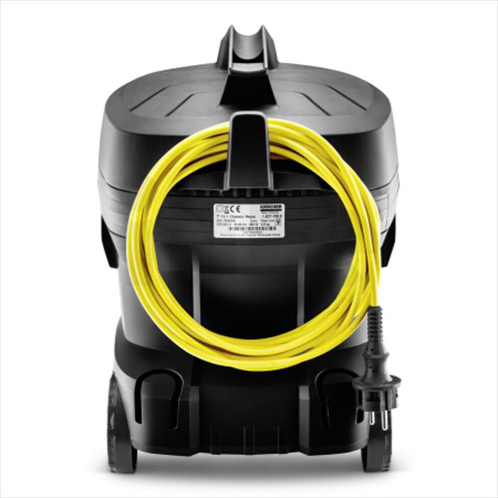 "KARCHER - Aspirapolvere a bidone T111CLASSIC-Nero/Giallo"