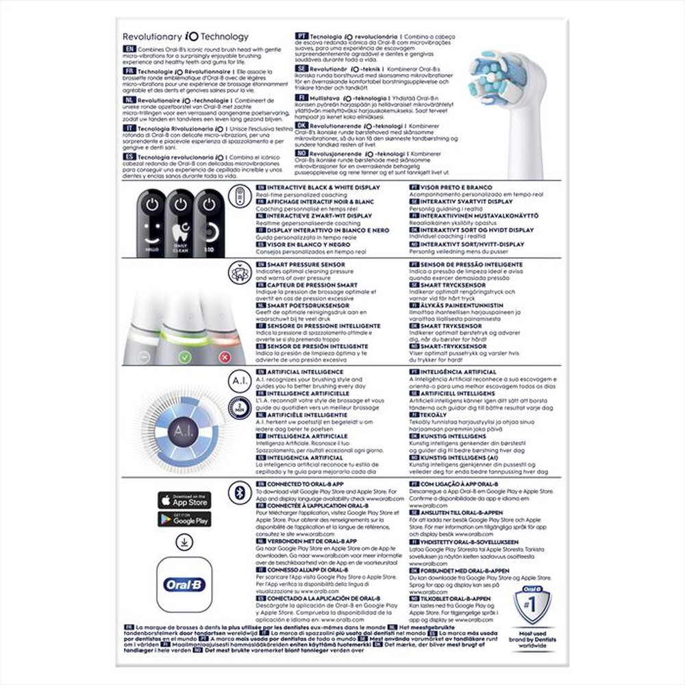"ORAL-B - Spazzolino elettrico ricaricabile IO 6S-Grigio"