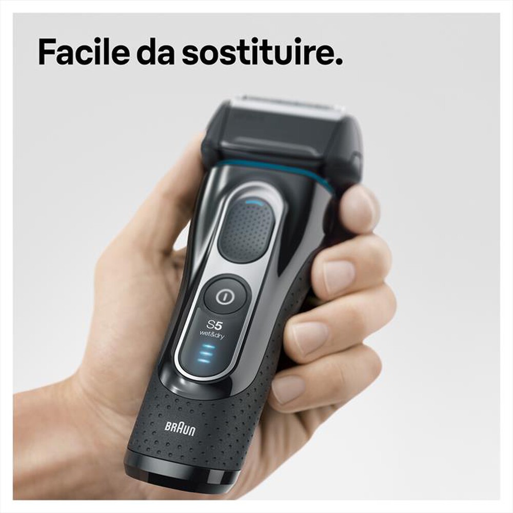 "BRAUN - SERIES 5 52B TESTINA DI RICAMBIO-Nero"