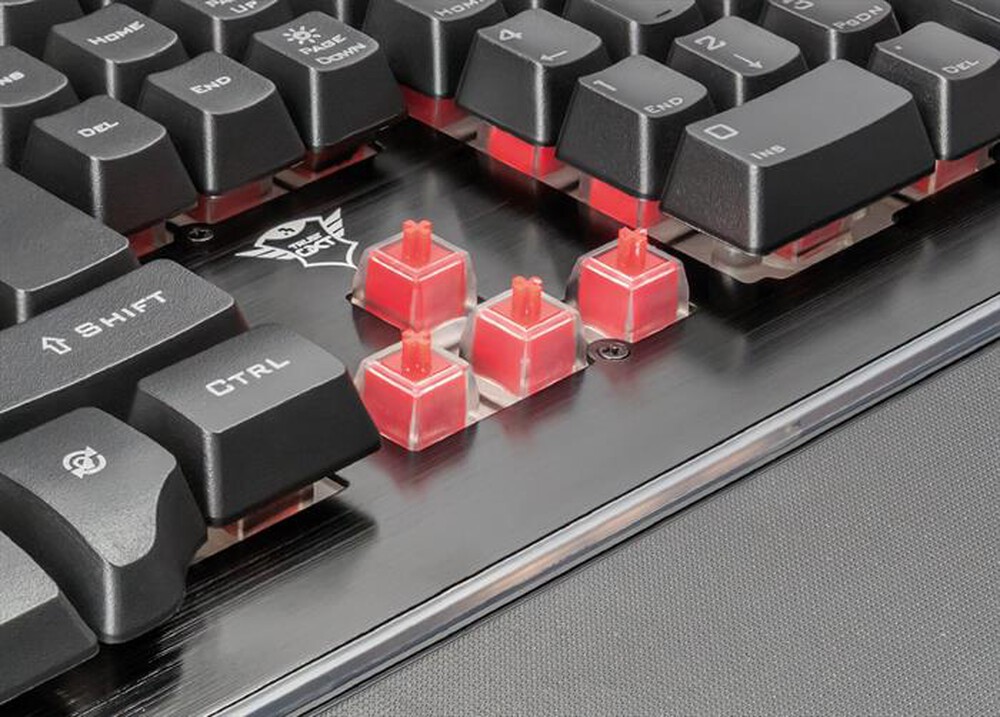 "TRUST - TASTIERA GAMING THURA SEMI-MECH KB CONNESSIONE USB-Black"