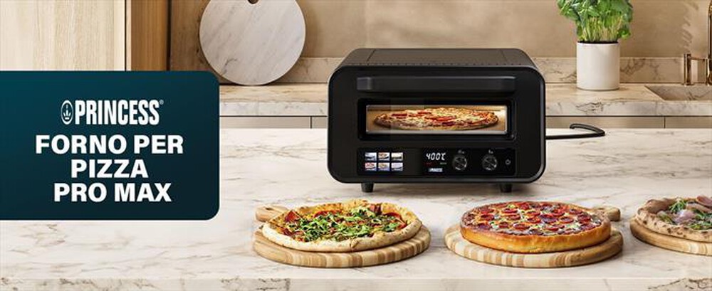 Immagine del prodotto PRINCESS - 112780 - FORNO PER PIZZA PRO MAX-Nero / Metallo