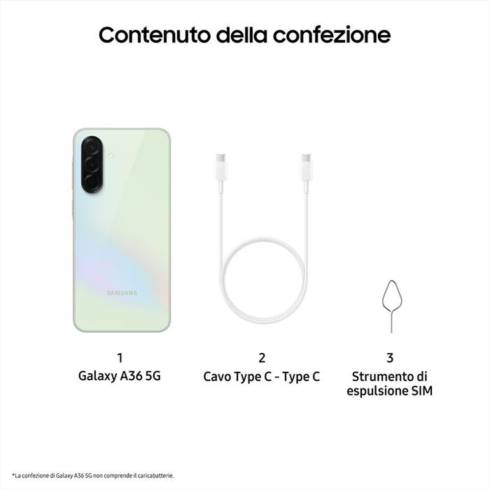Immagine del prodotto SAMSUNG - Smartphone Galaxy A36 5G 256GB-Awesome Lime