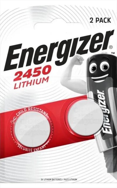 ENERGIZER - LITHIUM CR2450 BP2-Nero