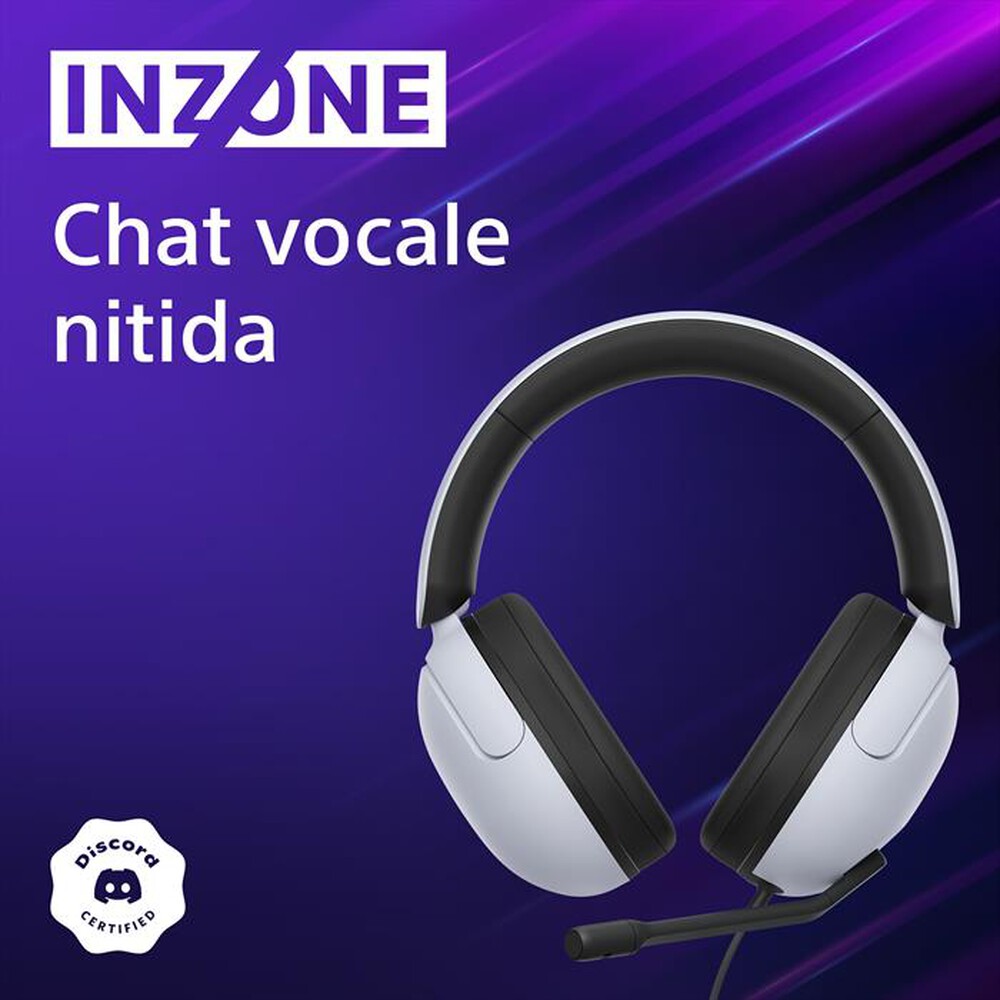 "SONY - Cuffie Gaming MDRG300W.CE7-Bianco"