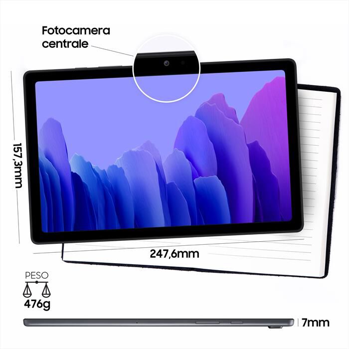 SAMSUNG - GALAXY TAB A7 (2022) WIFI 32GB-Gray | Euronics