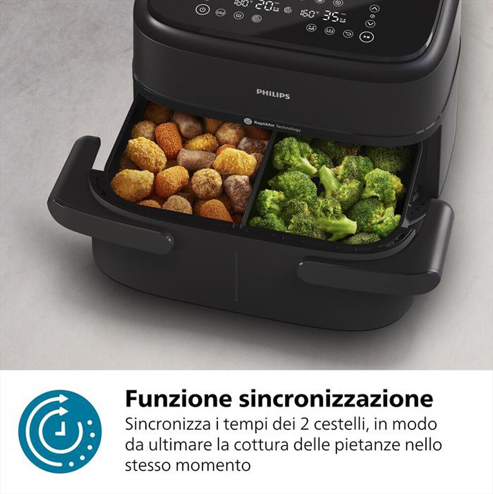 "PHILIPS - Friggitrice ad aria AIRFRYER SERIE 1000 NA150/00-Nero"