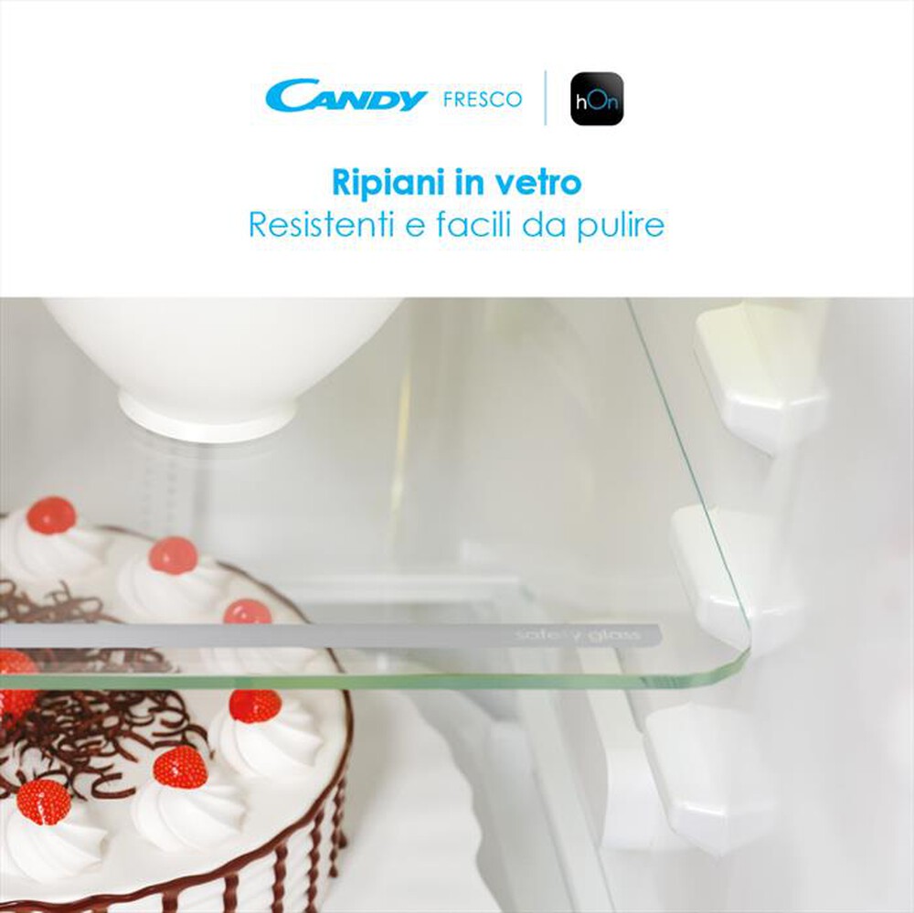 "CANDY - Frigorifero combinato CCE3T618ES Classe E"