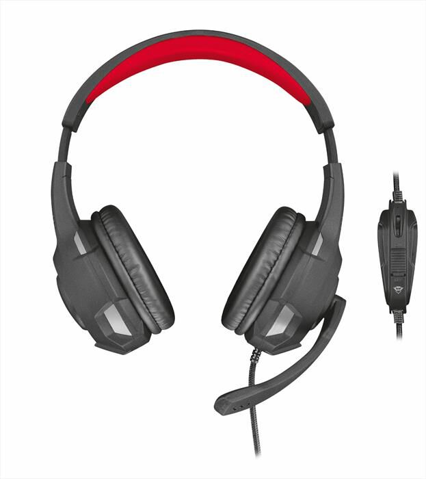 TRUST - RAVU GXT307 GAM HDST - Black/Red | Euronics