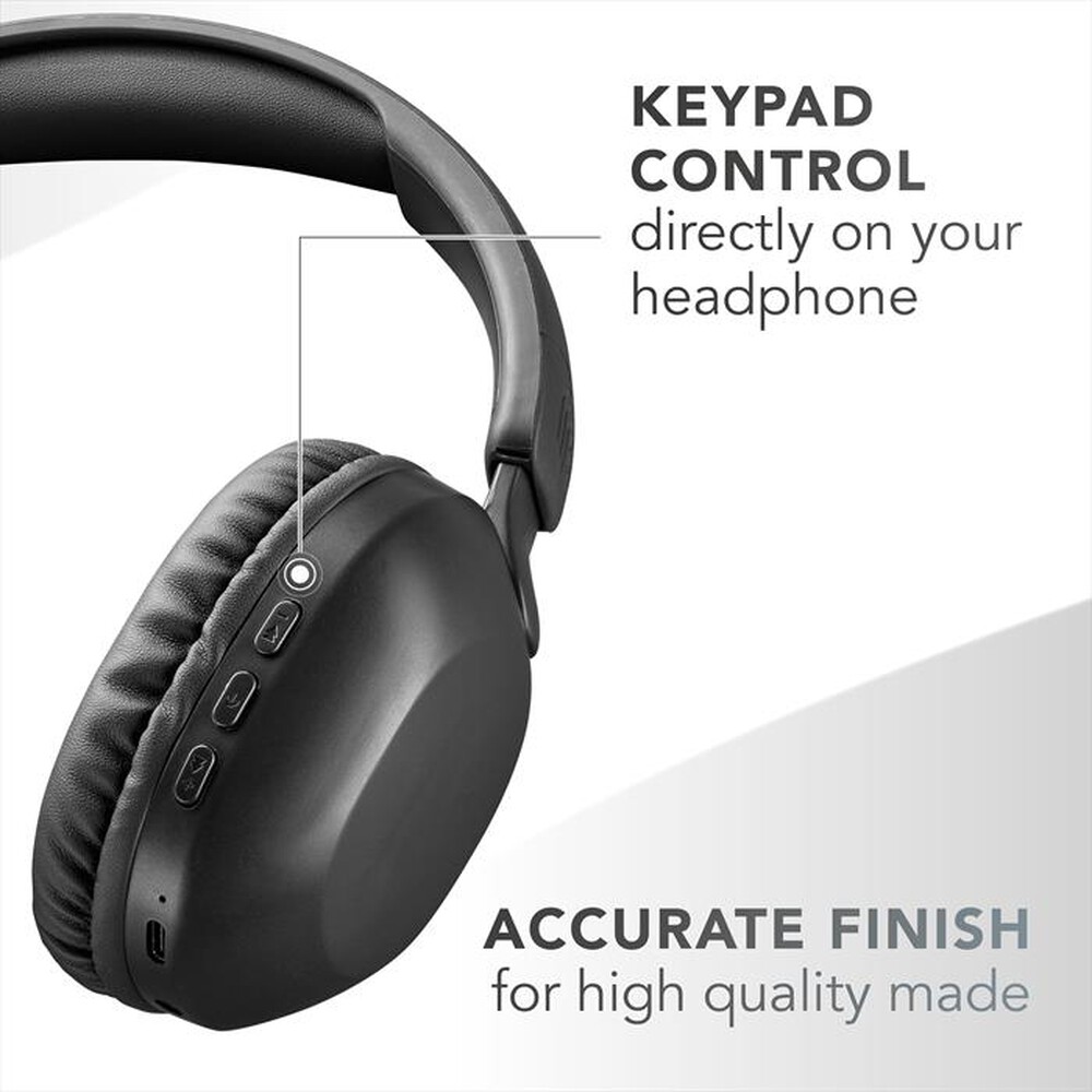 Immagine del prodotto MUSIC SOUND - Cuffia wireless over-ear EASY-Black