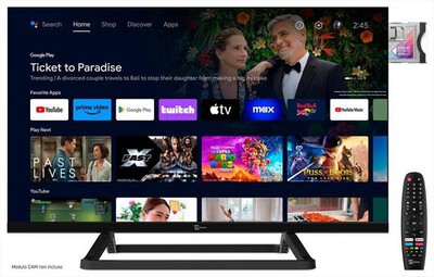 TELESYSTEM - Smart TV LED HD READY 24" SMG14 12V ANDROIDTV-BLACK