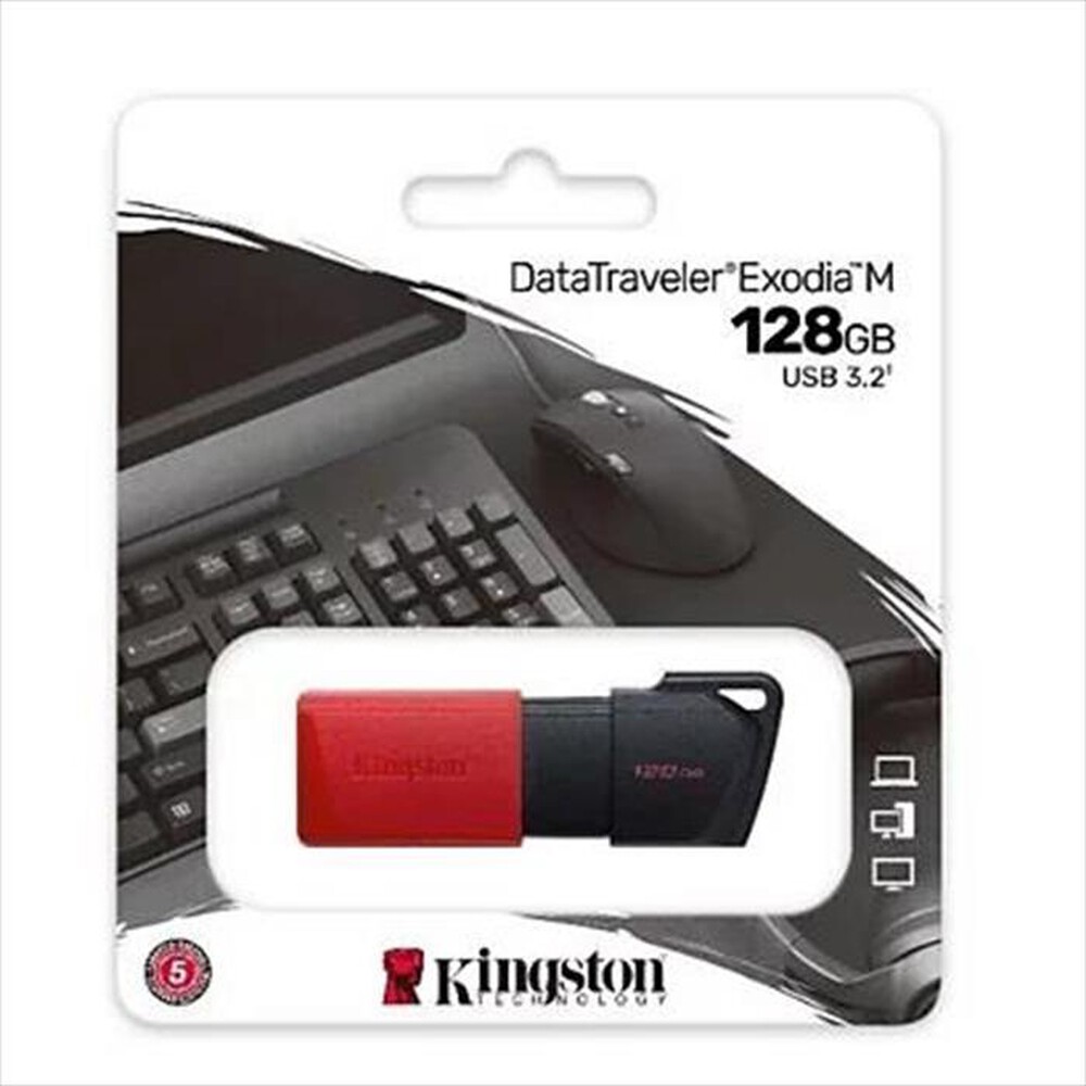 Immagine del prodotto KINGSTON - DTXM128GB-Nero/Rosso