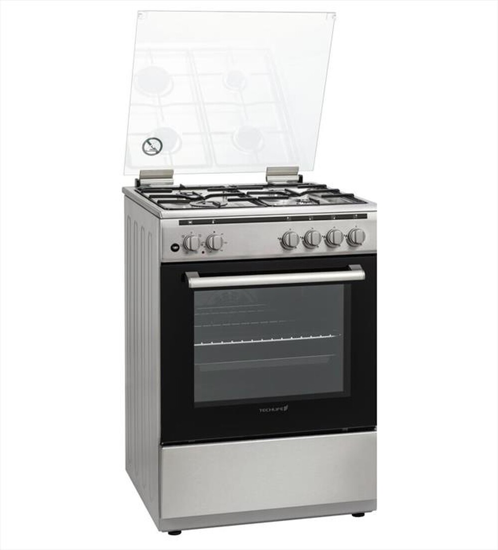 "TECHLIFE - Cucina a gas TLCK66FMX Classe A"