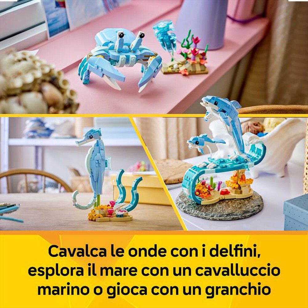 Immagine del prodotto LEGO - CREATORE 3IN1 Animali marini: delfini - 31385-Multicolore