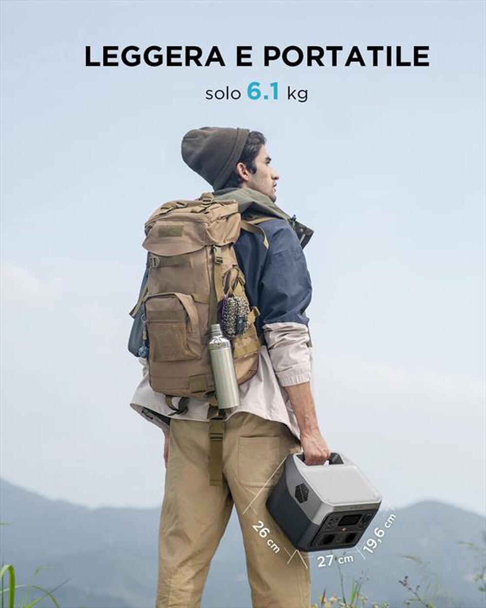 "ECOFLOW - RIVER 2 MAX POWER STATION PORTATILE-nero"