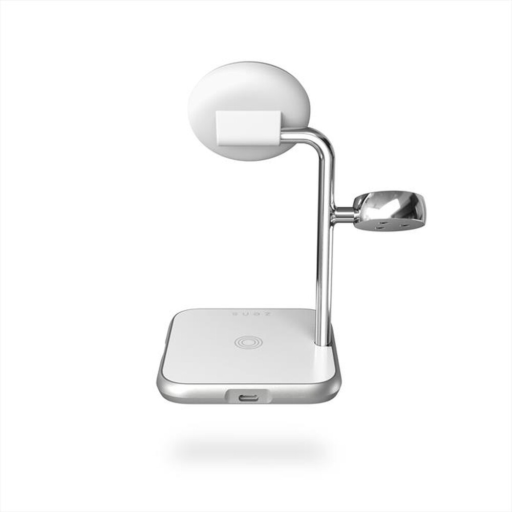 "ZENS - 4-IN-1 MAGSAFE + WATCH WIRELESS CHARGING STATION-White - Bianco"