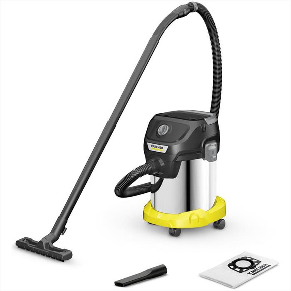 "KARCHER - Bidone aspirapolvere KWD3S-Giallo/Nero"