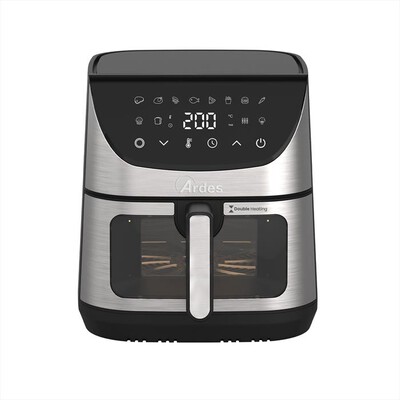 ARDES - Friggitrice ad aria FRIGGISANA SUPREME 8L-Nero/Inox