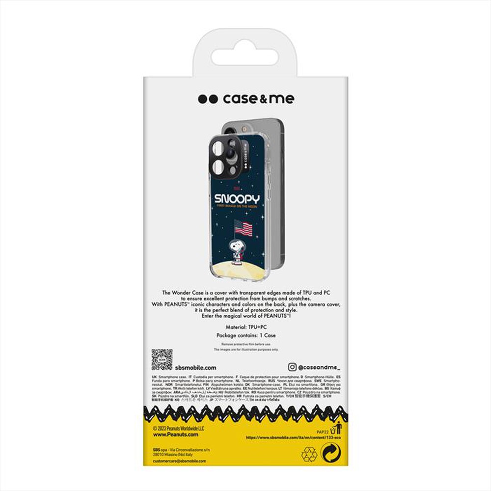 "CASEME - Cover CMPNUTSCOVCIP1461P2 per iPhone 14 Pro-Space Traveller"