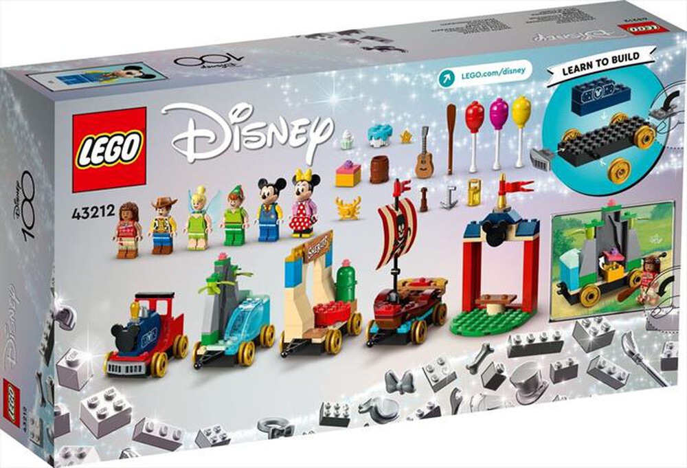 "LEGO - DISNEY Treno delle celebrazioni Disney - 43212-Multicolore"