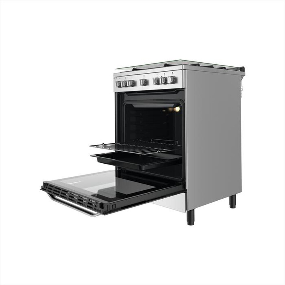 "HOTPOINT ARISTON - Cucina elettrica HS68G8PHX/E Classe A-Stainless steel"