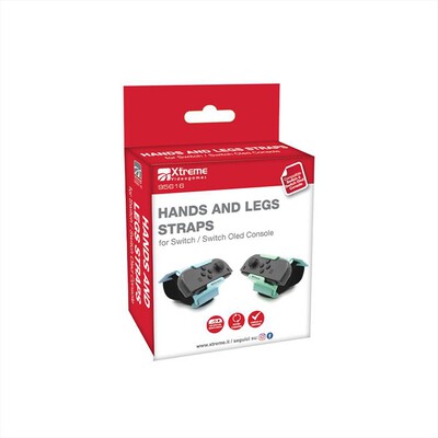 XTREME - HANDS AND LEGS STRAPS-NERO/VERDE/AZZURRO