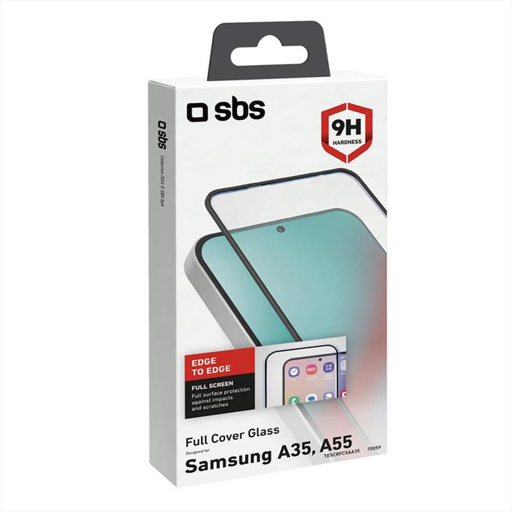 "SBS - Screen protector TESCRFCSAA35 per Samsung A35-Nero"