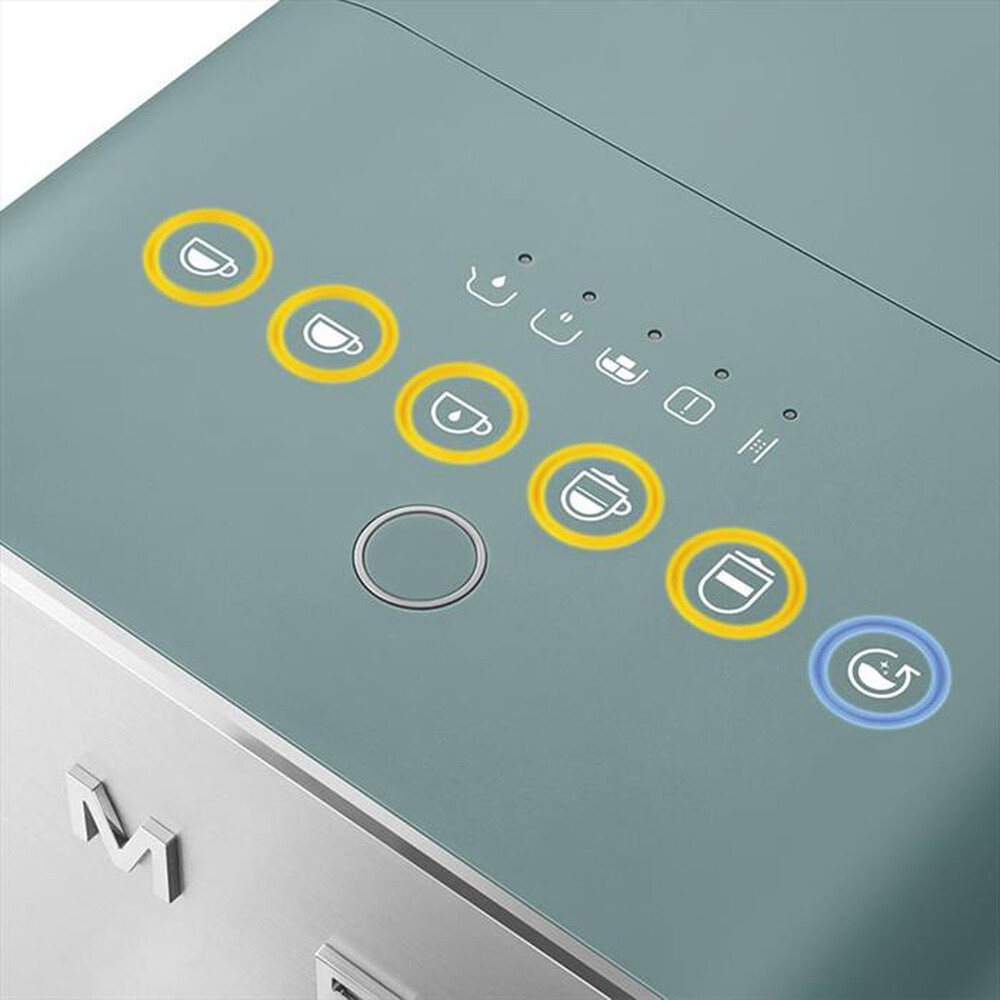"SMEG - Macchina da caffè automatica BCC13EGMEU-Verde smeraldo"