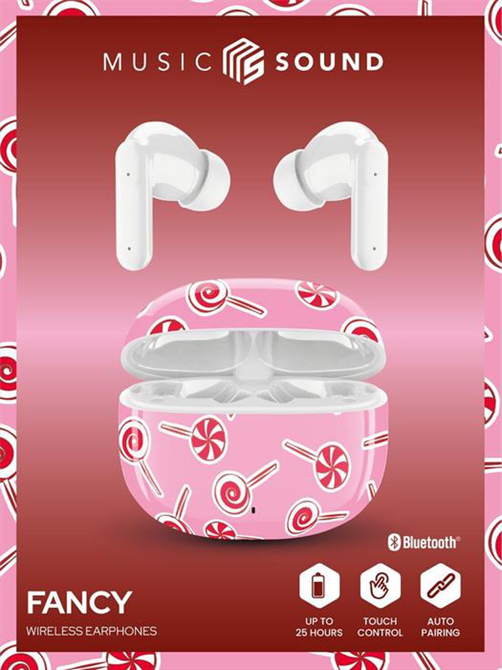 Immagine del prodotto CELLULARLINE - Auricolare bluetooth FANCY-Rosa