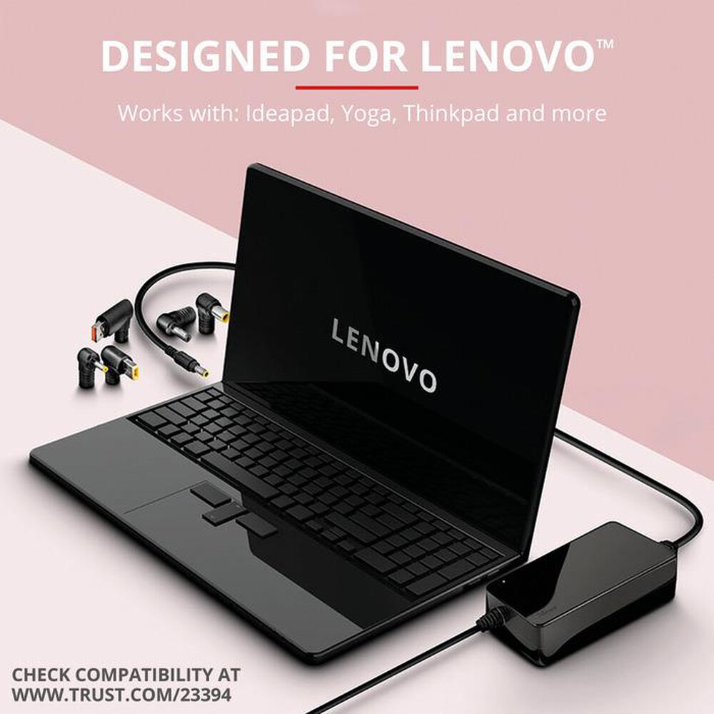 "TRUST - MAXO LENOVO 90W LAPTOP CHARGER-Black"