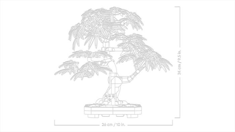 "LEGO - BOTANICALS Bonsai di acero rosso giapponese-10348"