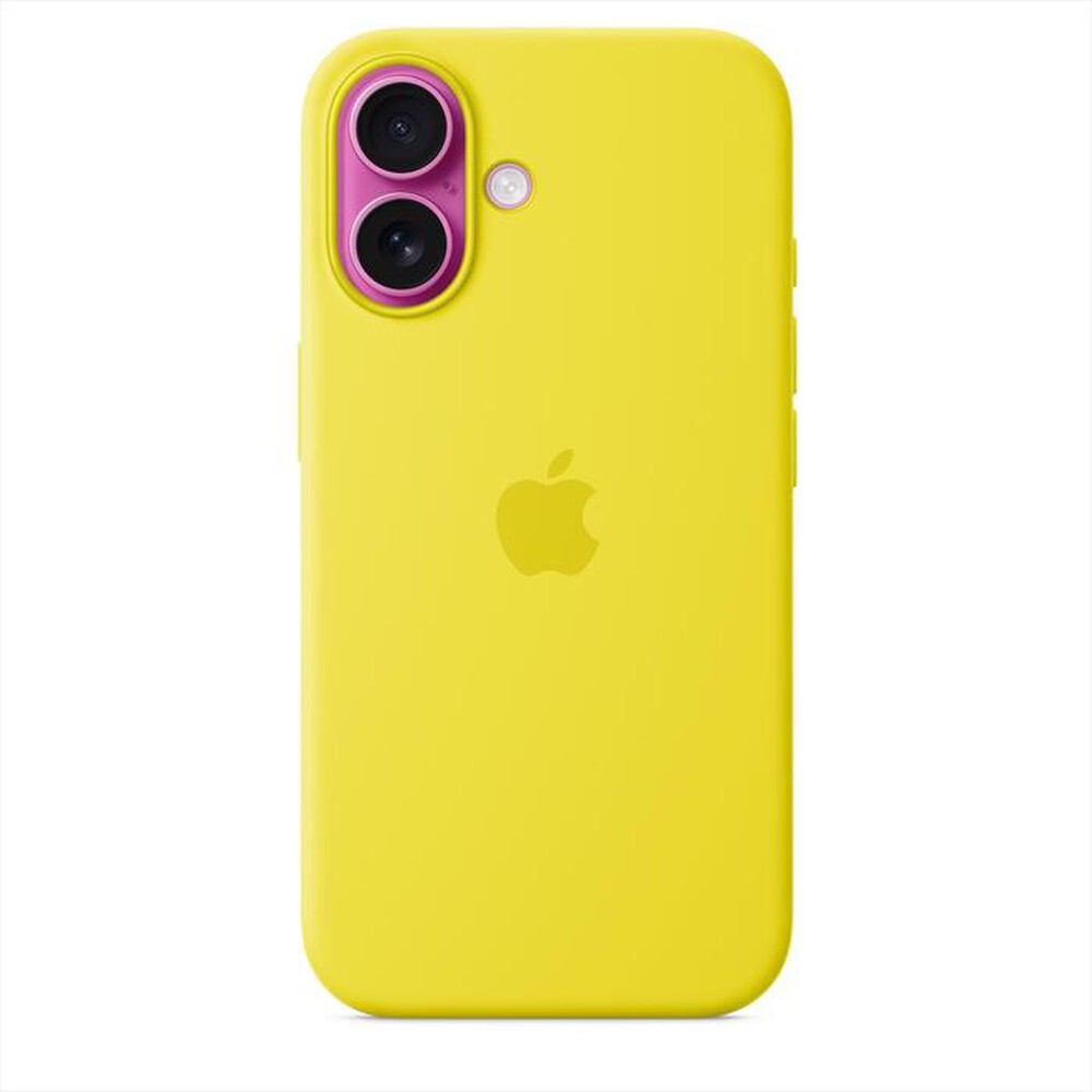 "APPLE - Custodia MagSafe in silicone MYY73ZMA iPhone 16-Giallo carambola"