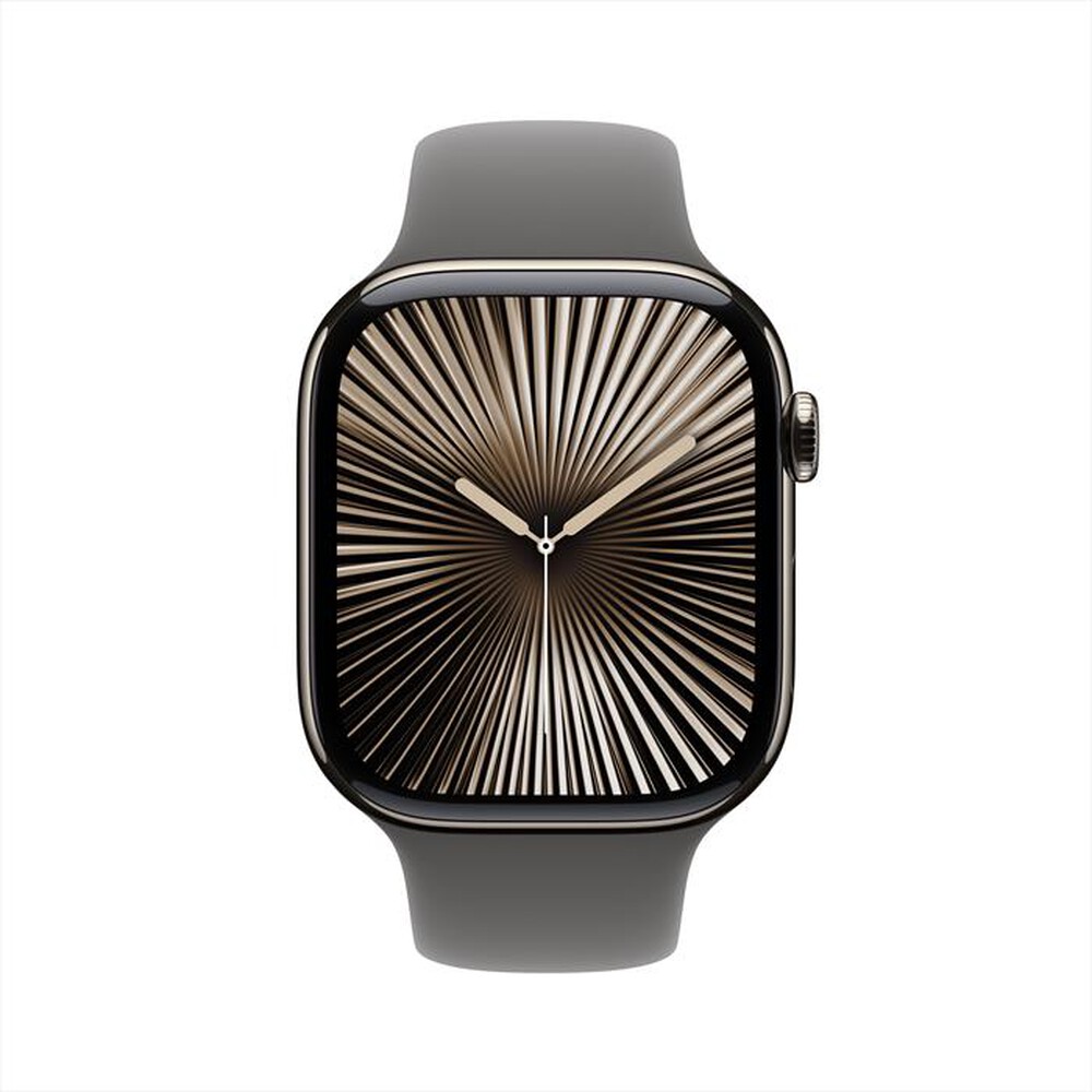 "APPLE - Watch Series 10 GPS + Cellular 46mm Titanio-Naturale - Sport Band Grey M/L"