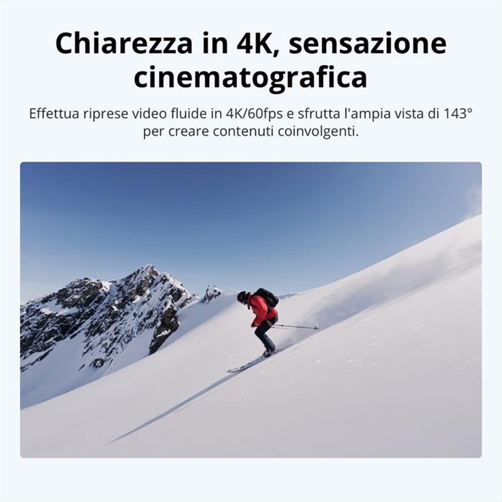 Immagine del prodotto DJI - Action cam OSMO NANO STANDARD COMBO (128GB)-Nero