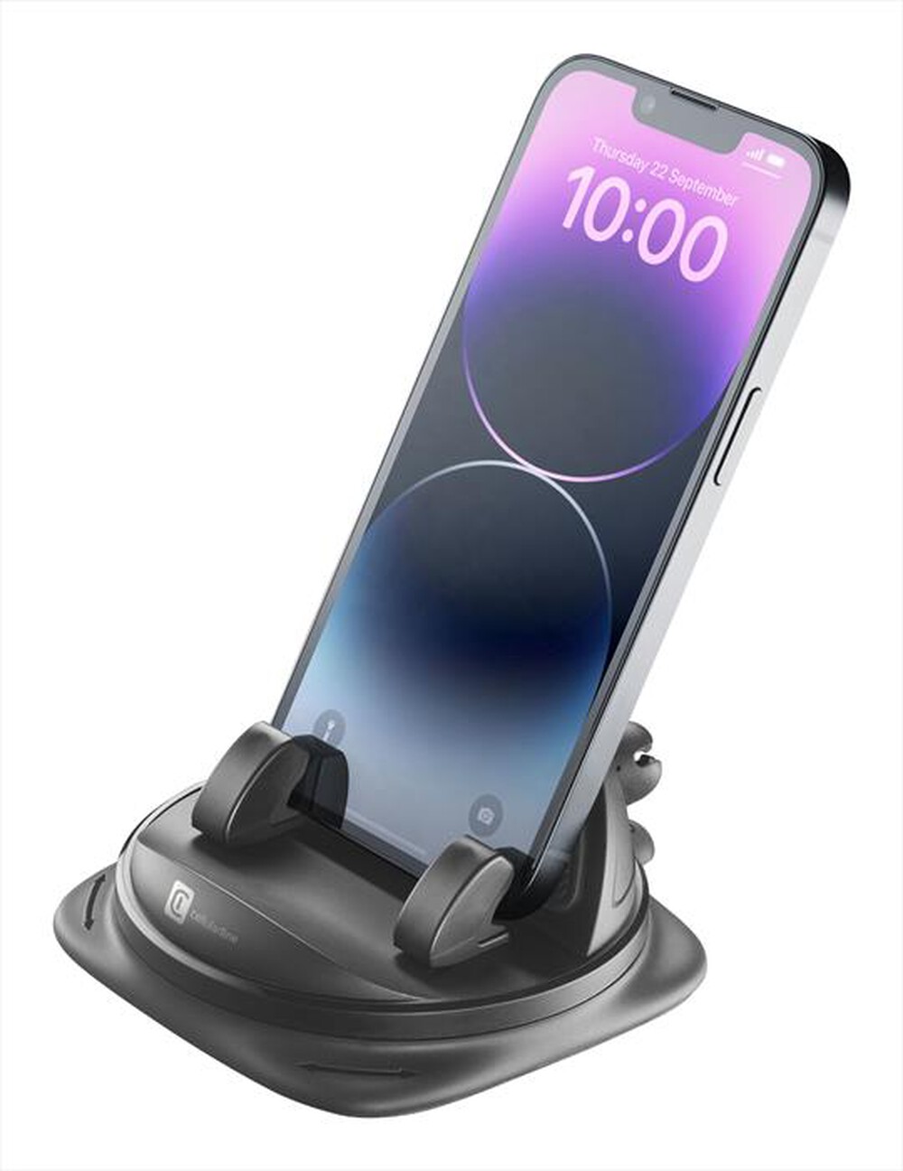 "CELLULARLINE - Supporto porta telefono da auto DASH HUB 360-Nero"