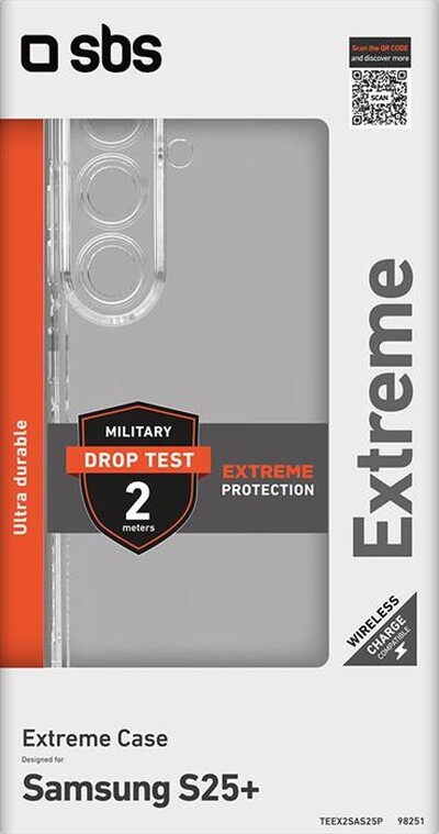 SBS - Cover TEEX2SAS25P per Samsung S25+-Trasparente
