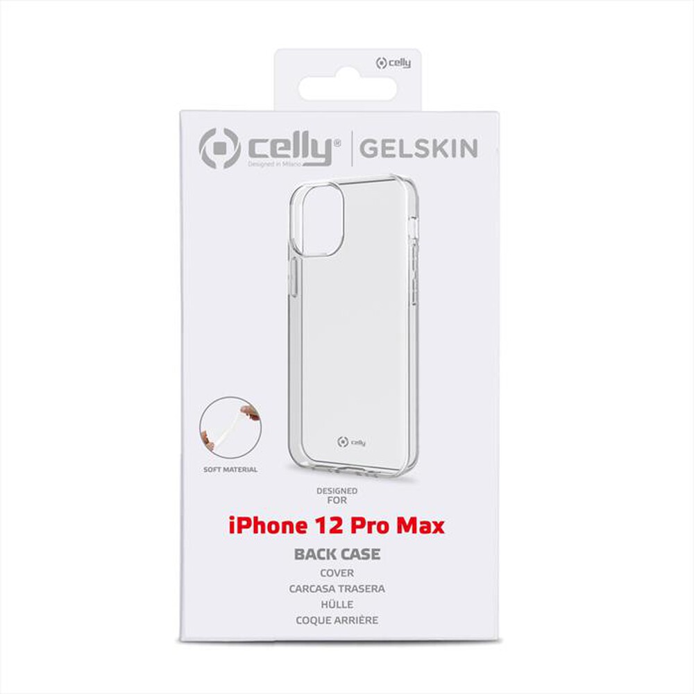 "CELLY - GELSKIN1005 - COVER PER IPHONE 12 PRO MAX-Trasparente"