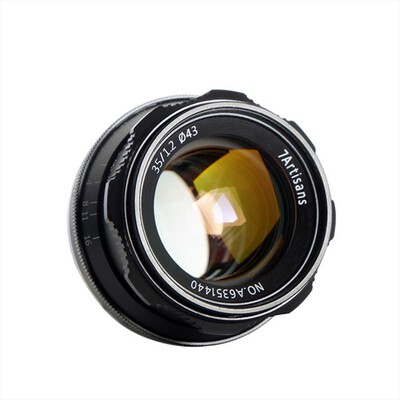 7ARTISANS - OBIETTIVO 35MM F1.2 MICRO4/3-BLACK