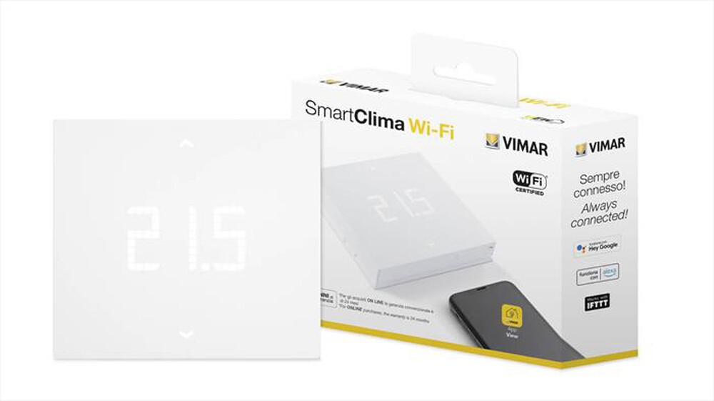 "VIMAR - TERMOSTATO CONNESSO WIFI PARETE-White"